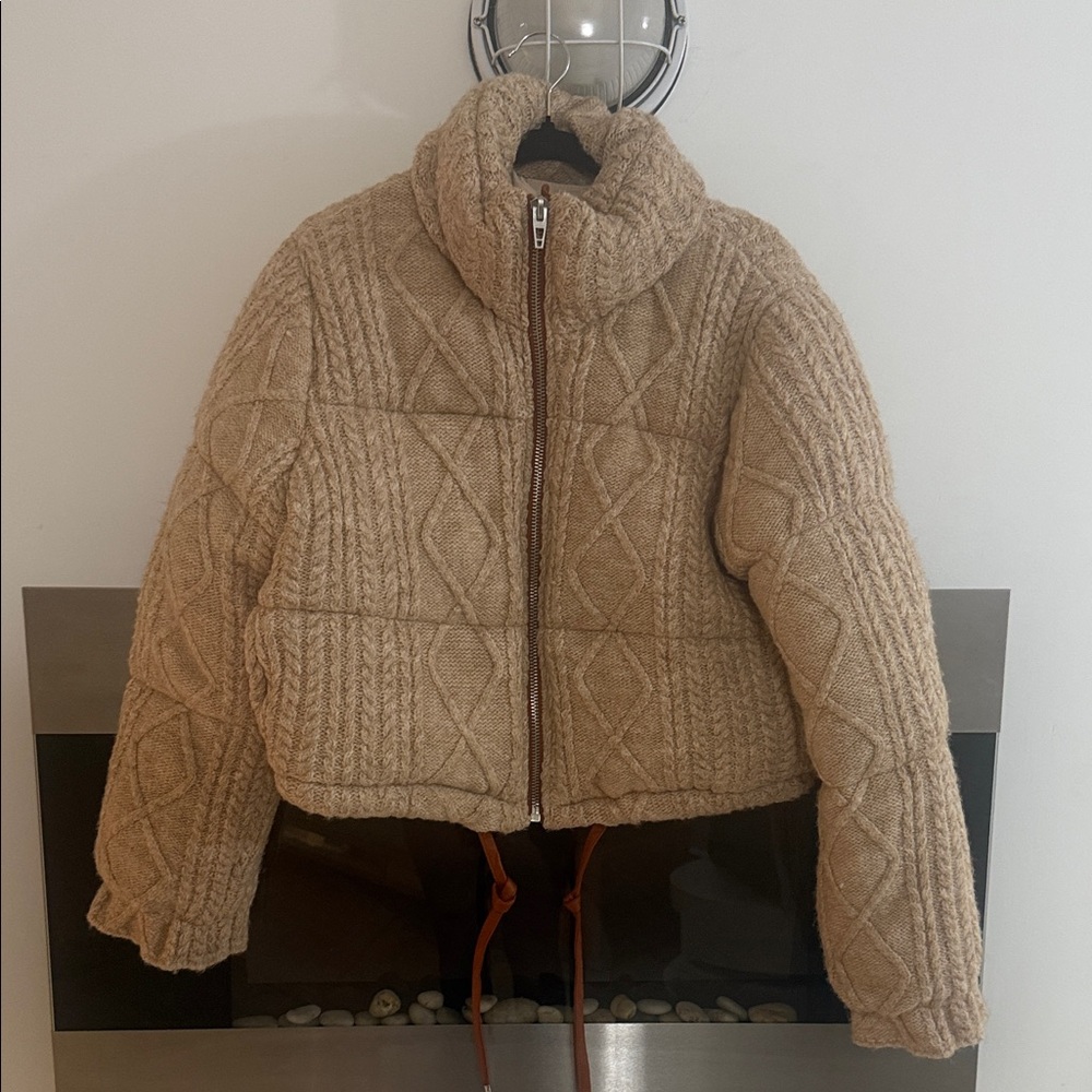 Blank NYC Tan Puffer Jacket